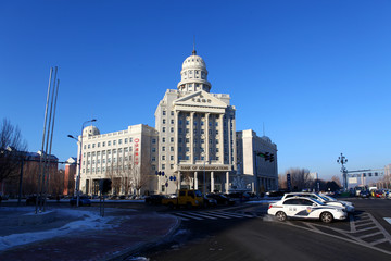 歐式建筑 大慶 交通銀行 建筑