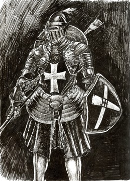 線描人物