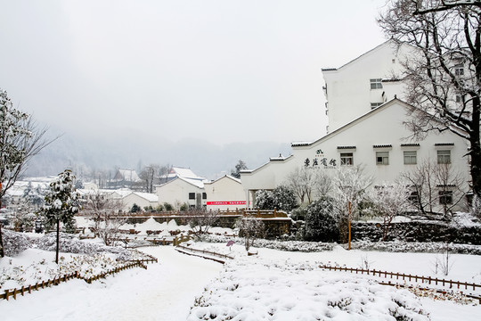 九華山雪景