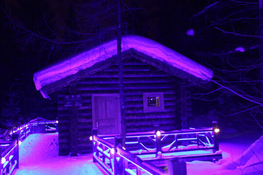 雪鄉(xiāng) 夜景 燈光