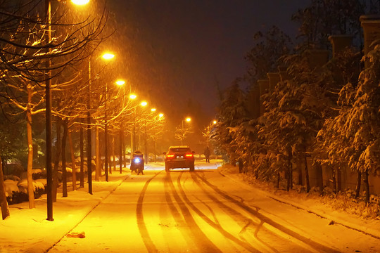 風雪夜歸