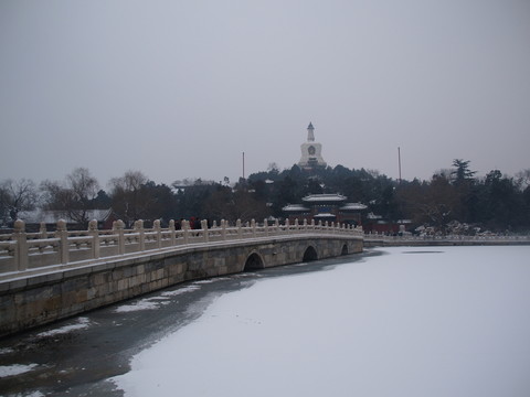 雪后的北京北海公園