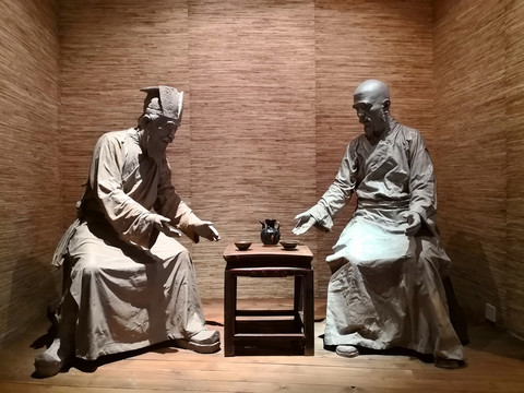 茶藝雕塑