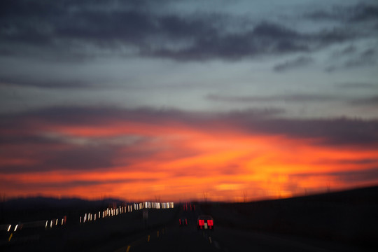 美國加州旅行夕陽