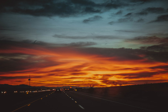 美國加州夕陽攝影