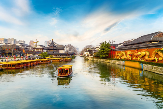 南京夫子廟秦淮河