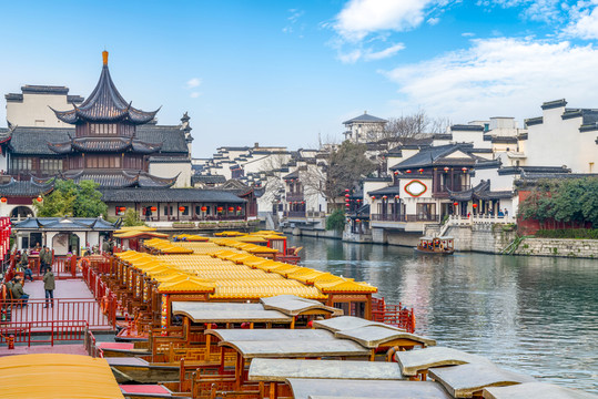 南京夫子廟秦淮河