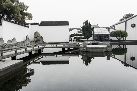 蘇州博物館建筑 水墨