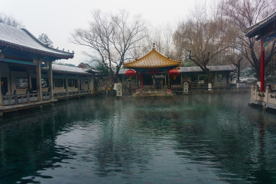 雪后的濟(jì)南趵突泉公園 （4）