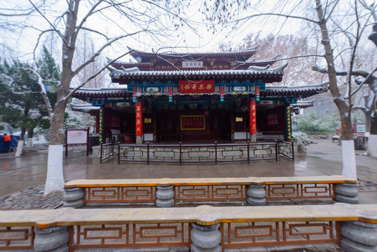 雪后的濟(jì)南趵突泉公園 （22）
