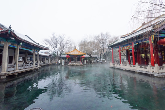 雪后的濟(jì)南趵突泉公園 （24）