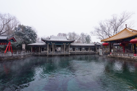 雪后的濟(jì)南趵突泉公園 （31）