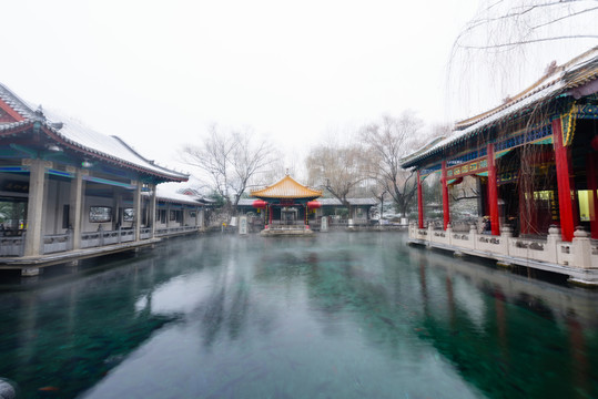 雪后的濟(jì)南趵突泉公園 （36）