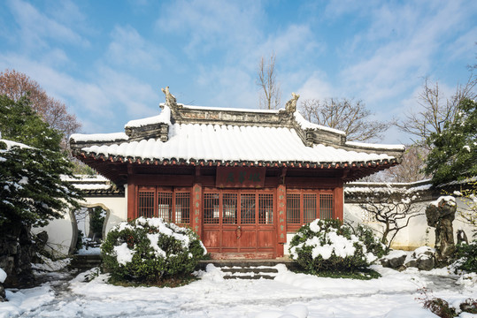明孝陵景區(qū)雪景