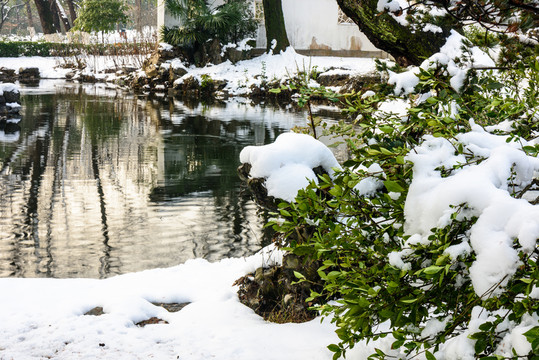 明孝陵景區(qū)雪景