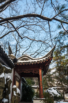 明孝陵景區(qū)雪景
