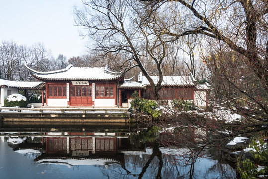 明孝陵景區(qū)雪景