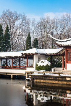 明孝陵景區(qū)雪景
