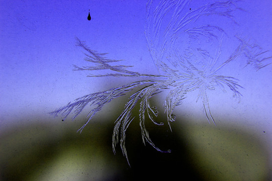 冰凌窗花 雪花霜花 冰霜 底紋