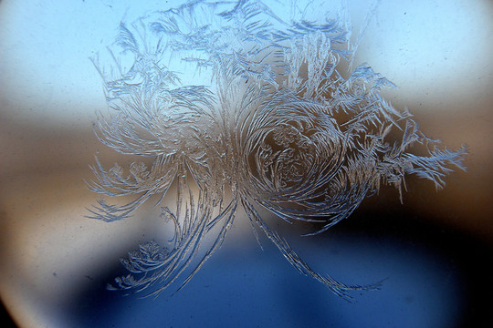 冰凌窗花 雪花霜花 冰霜 底紋