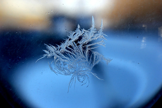 冰凌窗花 雪花霜花 冰霜 底紋
