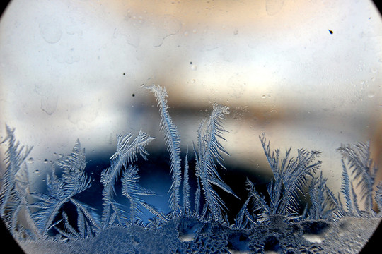 冰凌窗花 雪花霜花 冰霜 底紋
