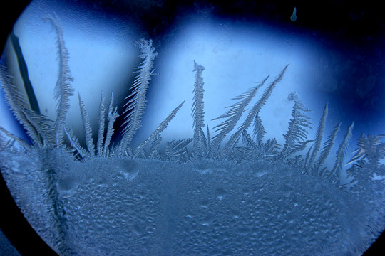 冰凌窗花 雪花霜花 冰霜 底紋