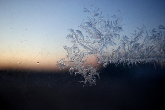 冰凌窗花 雪花霜花 冰霜 底紋