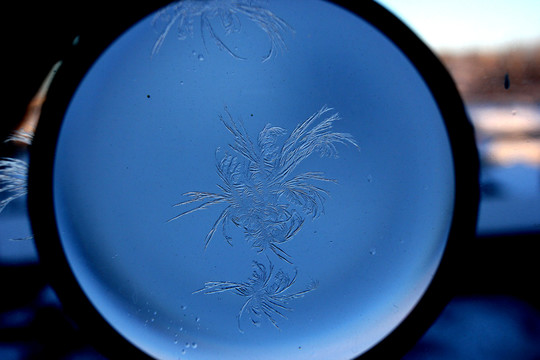 冰凌窗花 雪花霜花 冰霜 底紋