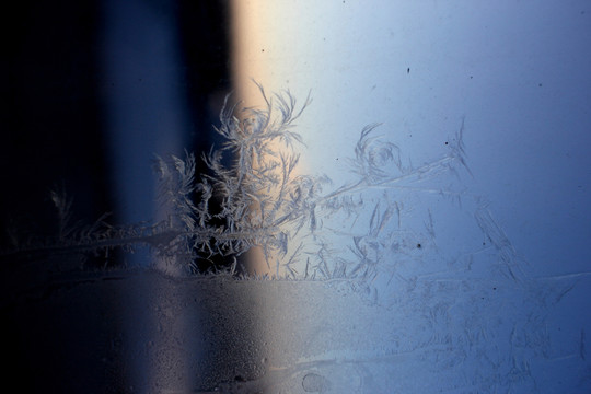 冰凌窗花 雪花霜花 冰霜 底紋