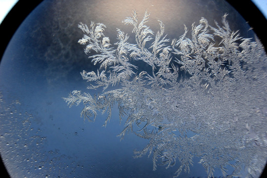 冰凌窗花 雪花霜花 冰霜 底紋