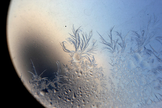 冰凌窗花 雪花霜花 冰霜 底紋
