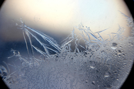 冰凌窗花 雪花霜花 冰霜 底紋