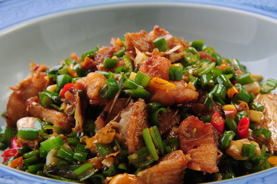 辣椒炒咸魚