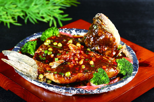 燒汁鱸魚