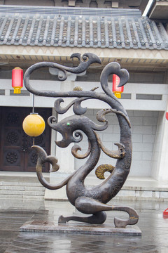 龍紋石雕