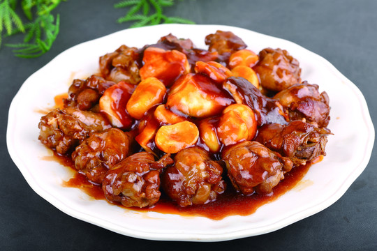 板栗燒雞翅根