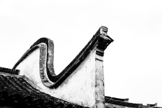 古鎮(zhèn)老屋馬頭墻