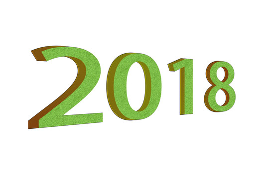 2018立體字