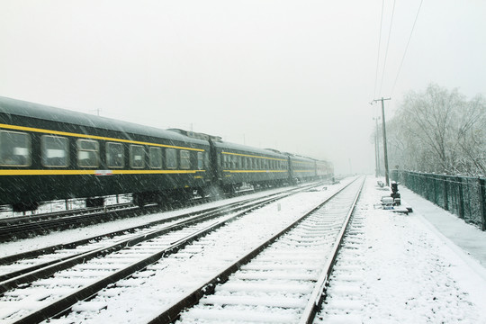雪中列車