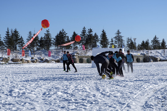 雪地足球比賽