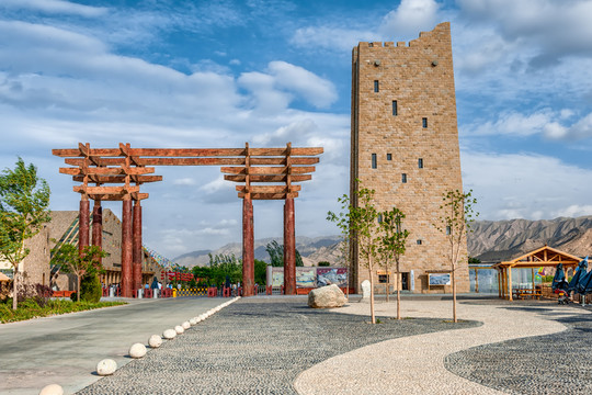 中衛(wèi)沙坡頭景區(qū)大門