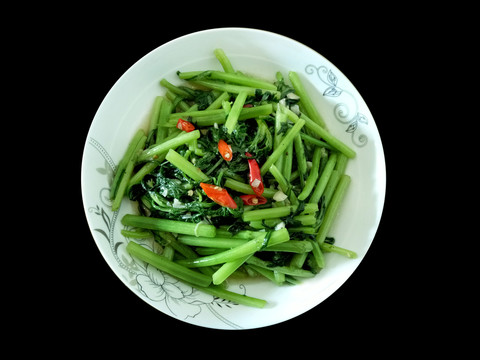 清炒茼蒿