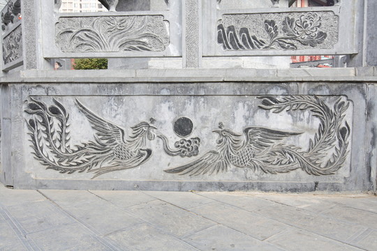 鳳凰 浮雕圖案