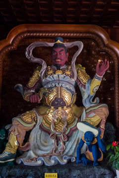 鎏金四大天王佛像