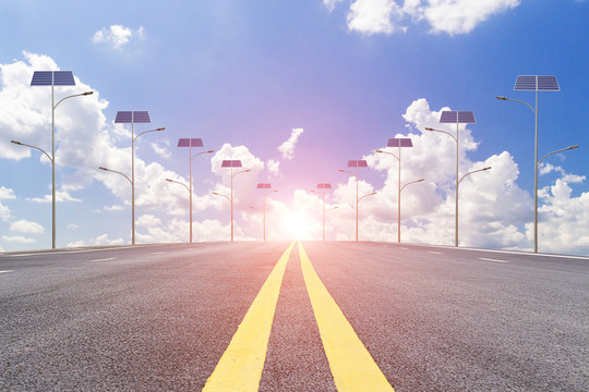 太陽能路燈 道路