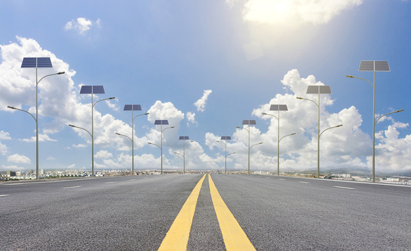 太陽能路燈 道路