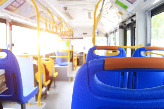 電動公交車內(nèi)部