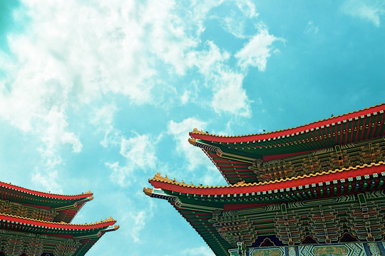 北京故宮古樓