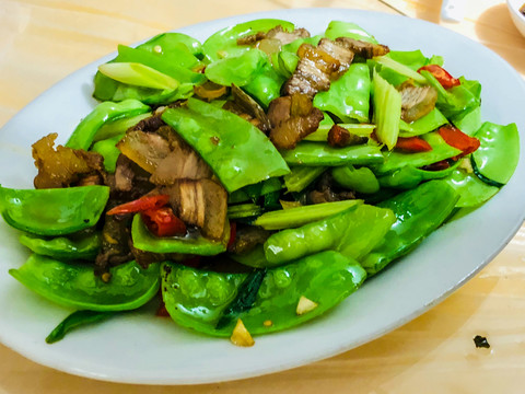 臘肉炒豆角